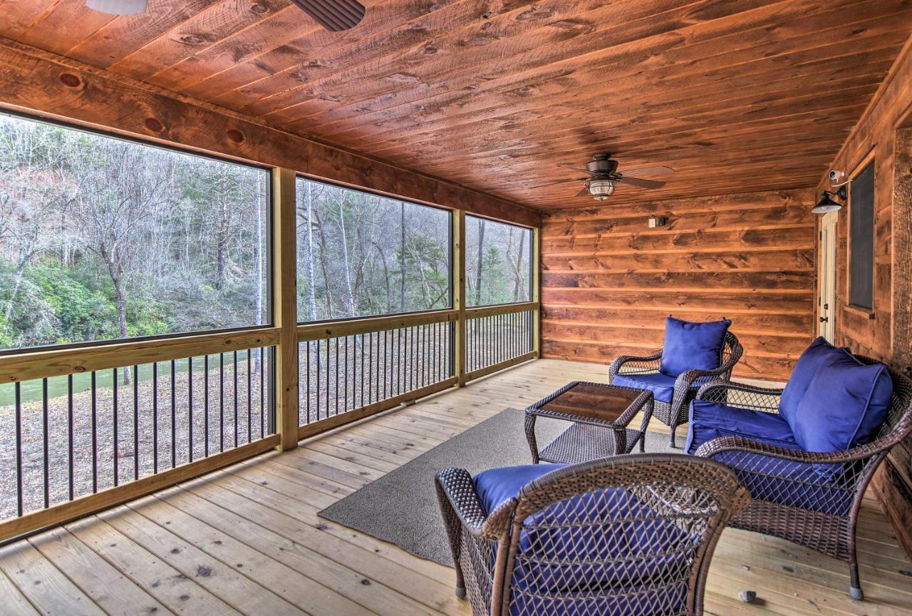 Modern Murphy Cabin With Nottely River Views! Exterior photo